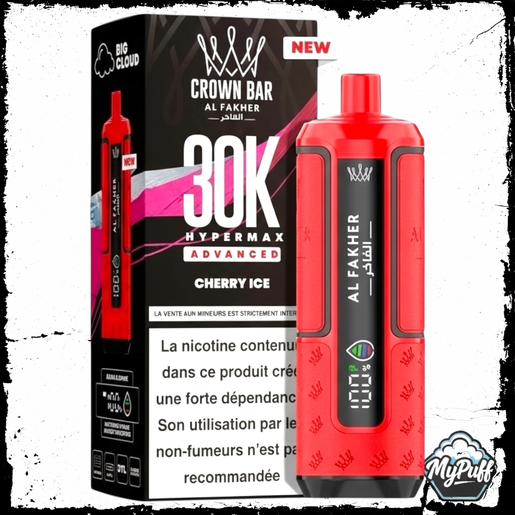le cercle de la vap bias PUFF AL FAKHER 30K HYPERMAX ADVANCED CROWN BAR