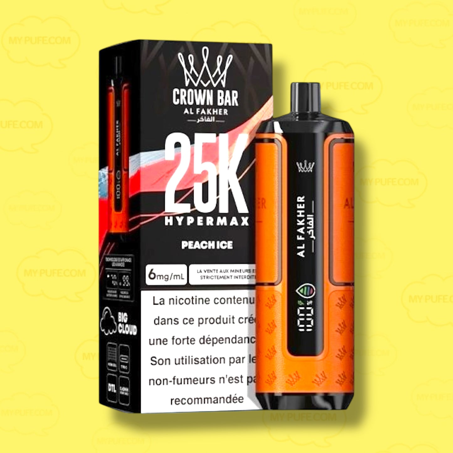 Puff AL FAKHER 25K CROWN BAR HYPER MAX