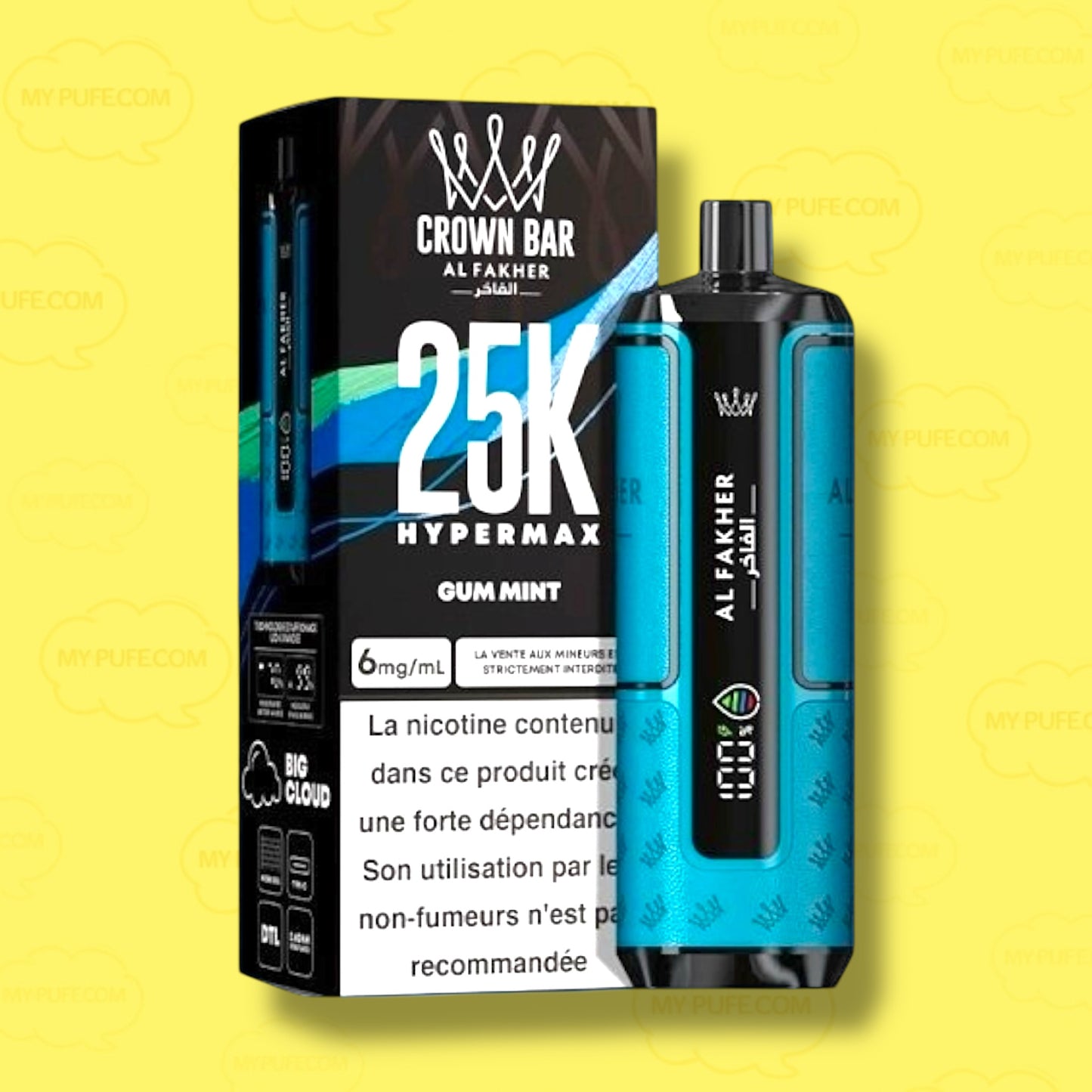 Puff AL FAKHER 25K CROWN BAR HYPER MAX