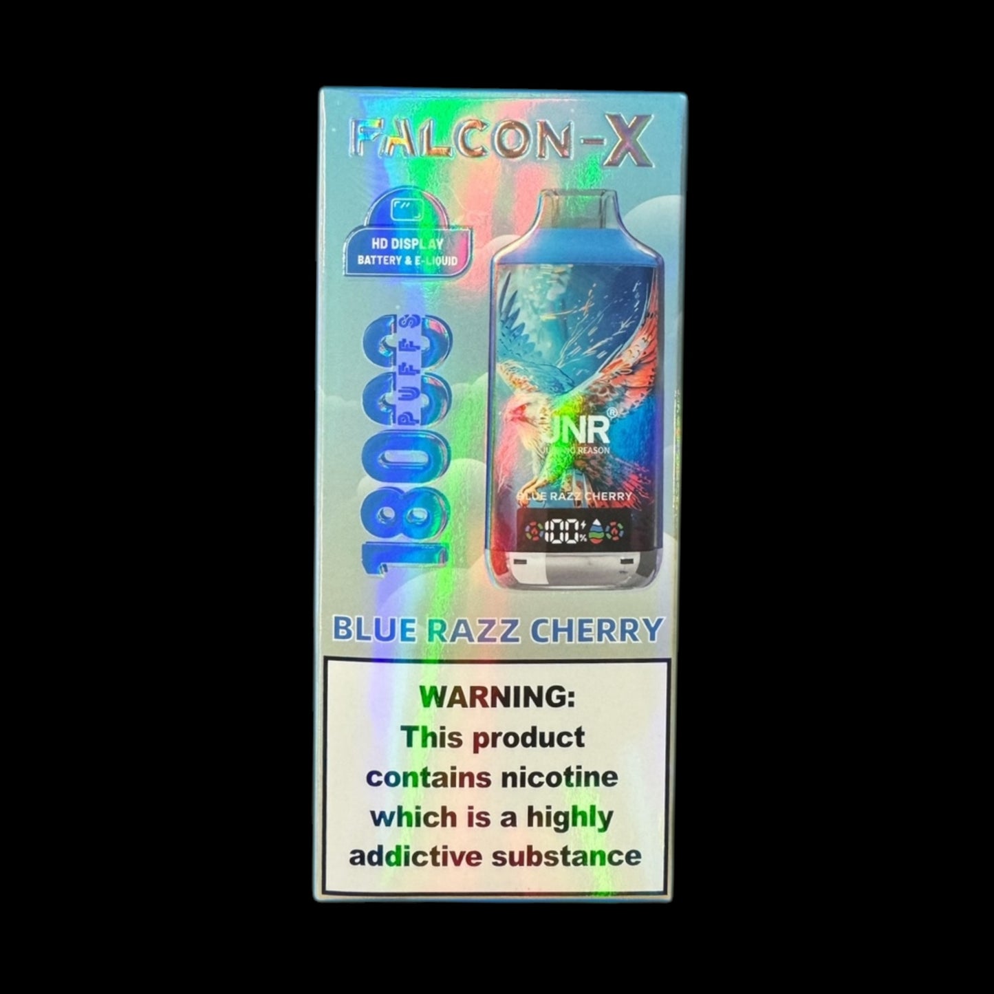 puff falcon x 18k blue razz cherry 