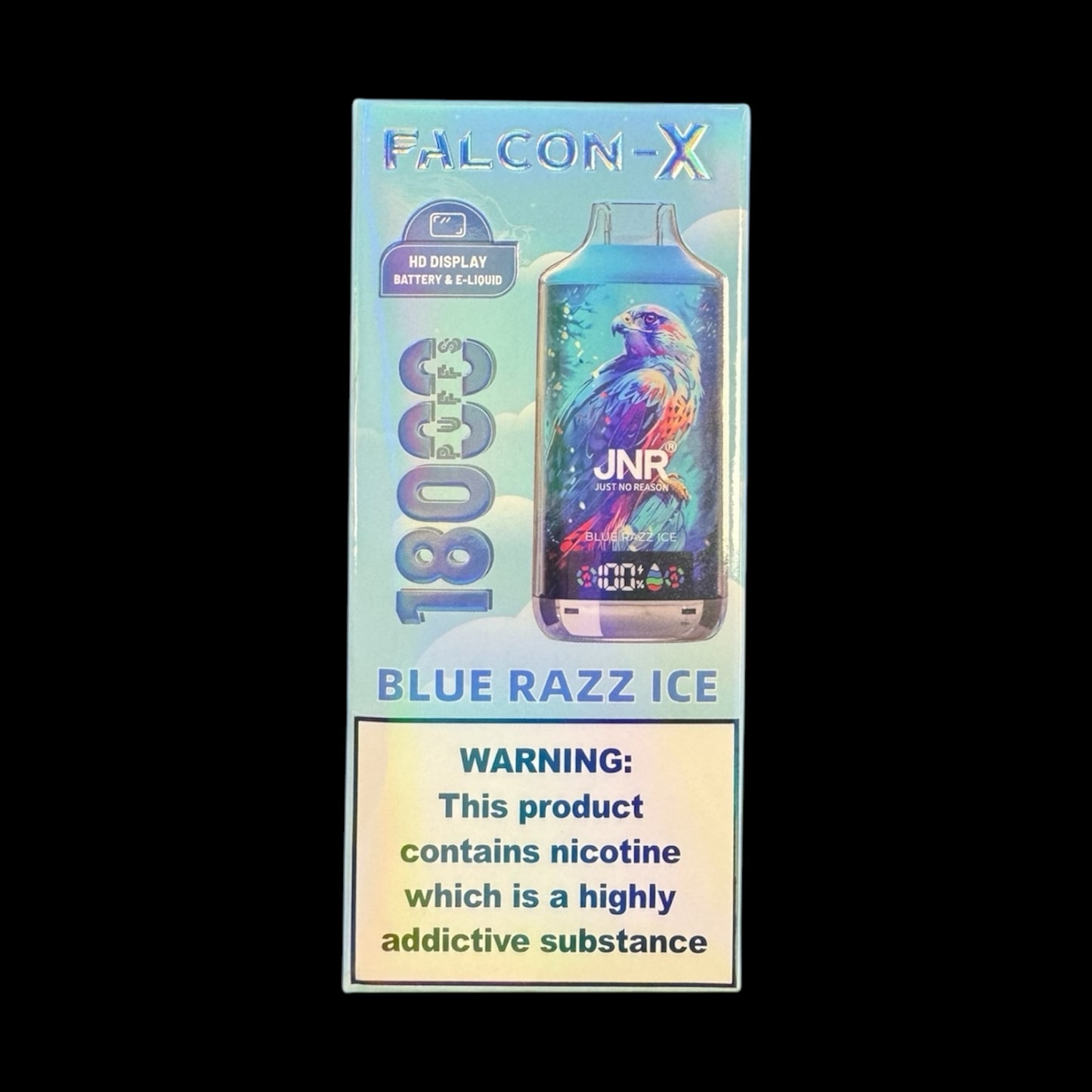 puff falcon x 18k blue razz ice 